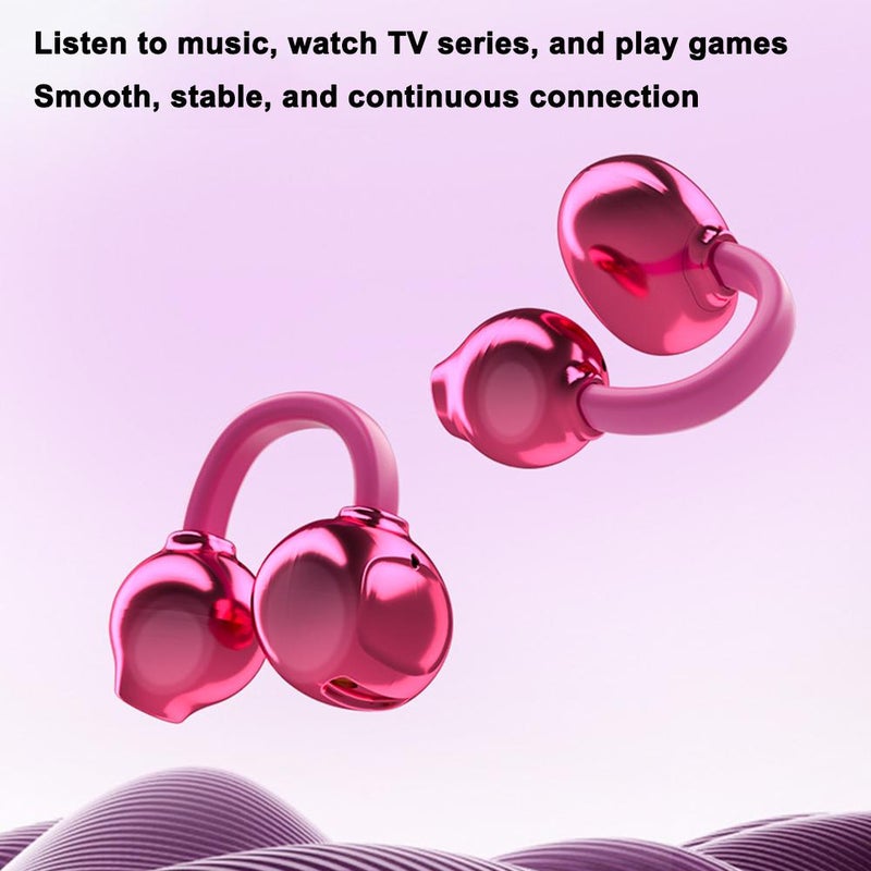 Bluetooth Headset,Open Ear Earbuds,Wireless Ear Clip Headphones with Display Screen,Bluetooth Noise Canceling Headset Sports Earphones for Sports Running Workout - Image 5